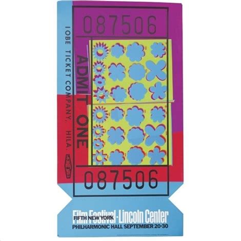 Lincoln Center Ticket By Andy Warhol On Artnet