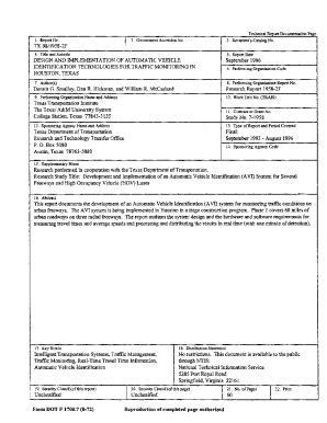 Fillable Online Static Tti Tamu Pdf Connected Vehicle Application