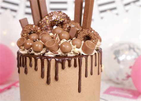 Overload Birthday Chocolate Drip Cake Ideas Chocolate Overload Drip