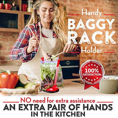 Hestier Baggy Rack For Ziplock Bag Holder Stand Adjustable Hands Free