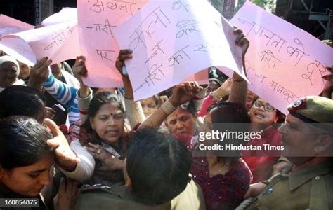 Vishwa Hindu Parishads Women Wing Durga Vahini Clash With Police As