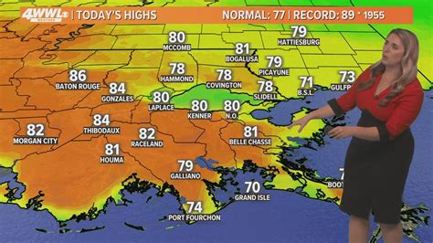 New Orleans Weather Full Saturday Forecast Wwltv