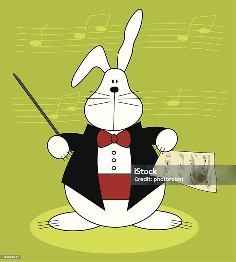 Rabbit Musician Stock Illustration Download Image Now Animal Arts