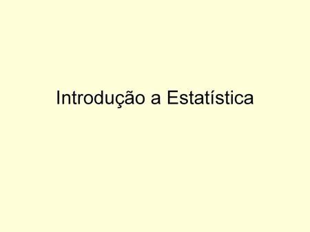 Estat Stica Programa Da Disciplina Ppt Carregar