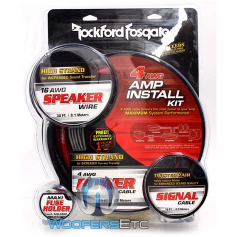 Rfk X Rockford Fosgate Awg Amplifier Installation Kit