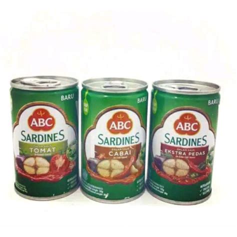 Jual ABC Sarden Sardines ABC 155 Gram Shopee Indonesia