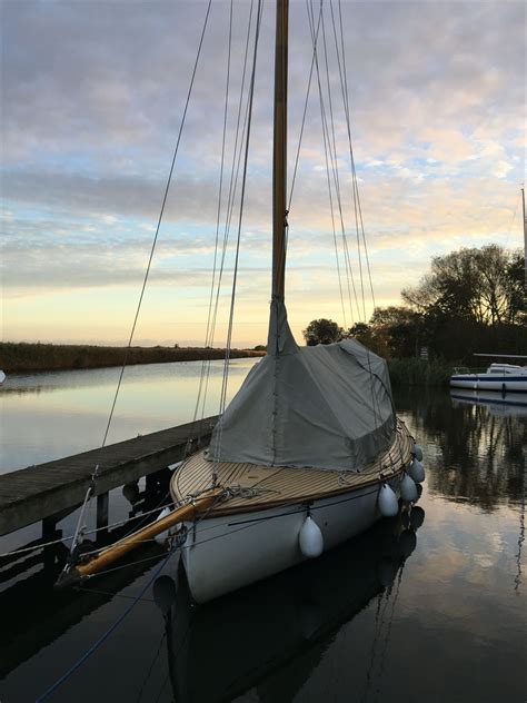 Norfolk Broads Sailing Yacht At Sunrise Sailing Holidays Norfolk