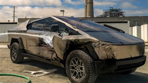 Tesla Cybertruck Torn To Pieces By Hose