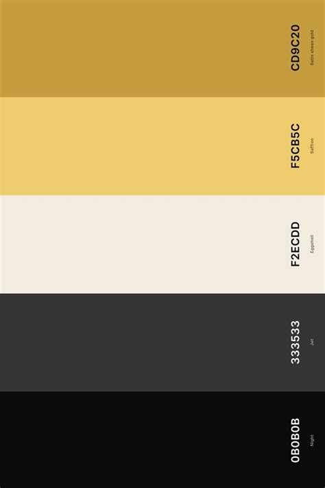 Best Black Color Palettes With Names And Hex Codes Artofit