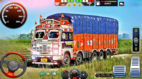 Indian Cargo Truck Ashok Lorry Driving Offroad Truck Driver Simulator