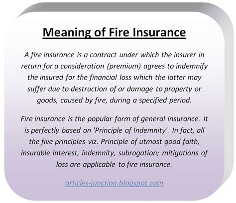 Articles Junction Types Of Fire Insurance Polices Meaning And Definition Of Fire Insurance