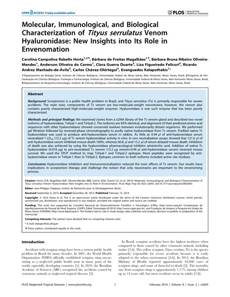 (PDF) Molecular, Immunological, and Biological Characterization of ...