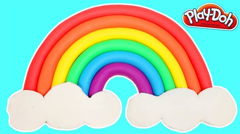 Learn Colors With A Play Doh Rainbow How To Make Easy Youtube