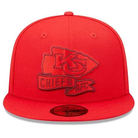 New Era Kansas City Chiefs Red Tonal 2022 Sideline 59fifty Fitted Hat