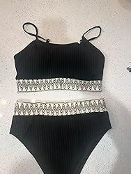 Amazon Zuvebamyo Women S High Waisted Swimsuit Two Piece Ribbed Bikini Sets Crop Top High