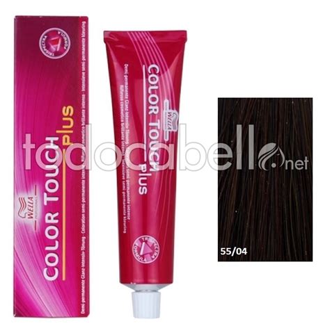 Wella Tinte Color Touch PLUS 55 04 Castaño Claro Intenso Cobrizo