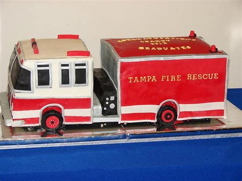 Fire Truck Cake Decorated Cake By Vpardo53 Cakesdecor