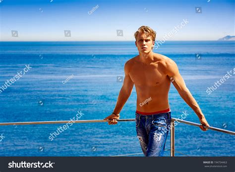 Shirtless Man Blonde Images Stock Photos Vectors Shutterstock