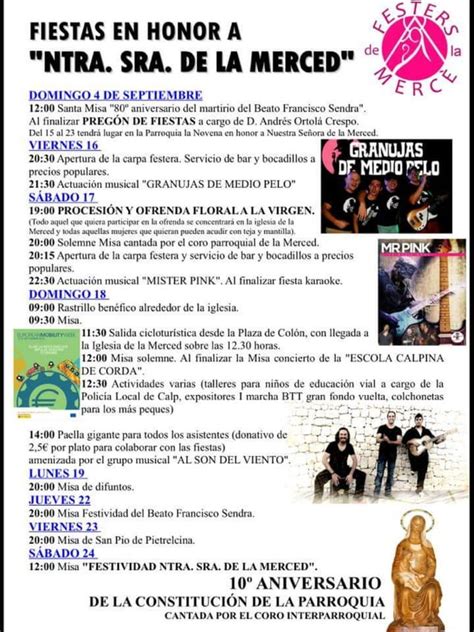 Fiestas En Honor A Ntra Sra De La Merced Pdf