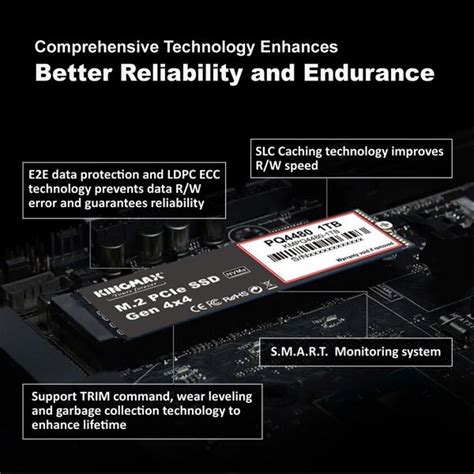 SSD Kingmax 500GB PQ4480 NVMe M 2 2280 PCIe Gen 4x4