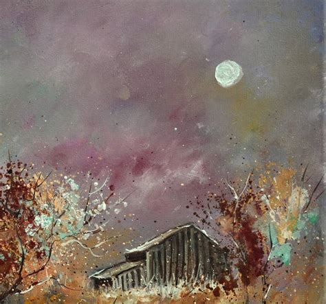 Old Barn In Autumn Painting By Pol Ledent Saatchi Art