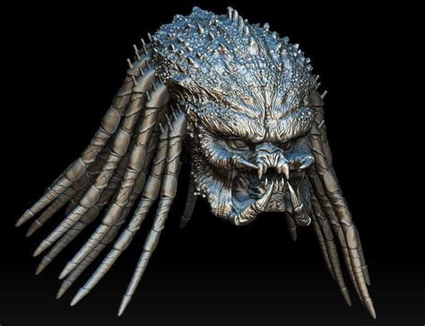 Assassin Predator Head With Dreads 3d Cgtrader