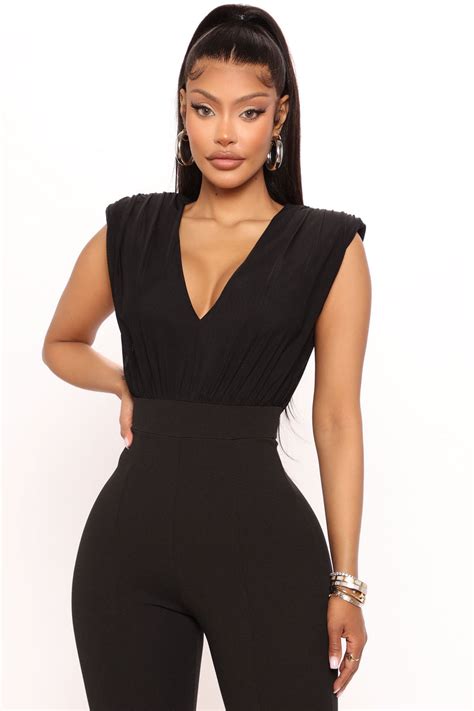 Classic Night Jumpsuit Black Fashion Nova Jumpsuits Fashion Nova