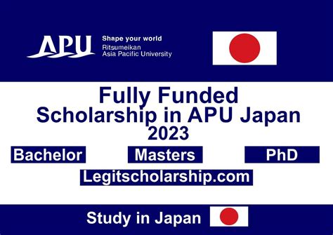 Asia Pacific University Scholarship Mext Apu For International Students