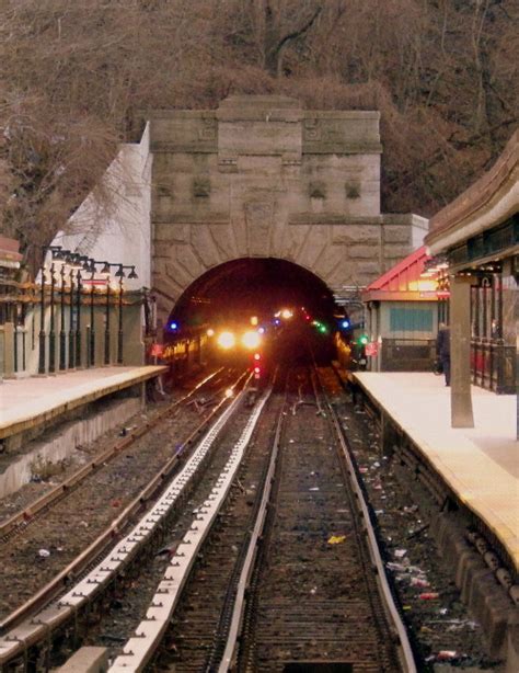 Wandering New York, A No. 1 train approaches the Dyckman Street...