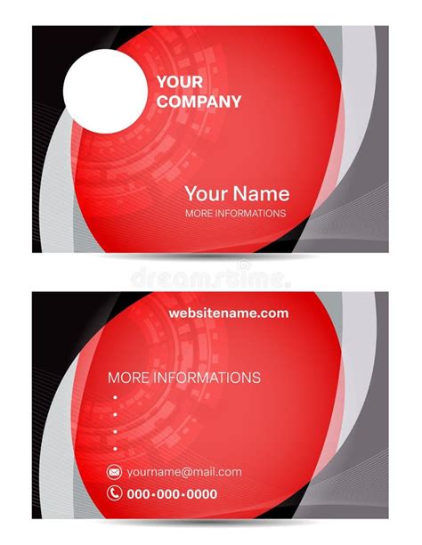 Abstract Background Business Card Template Stock Vector Illustration