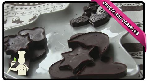 Chocolade Vormpjes Maken Kerst Recept Youtube