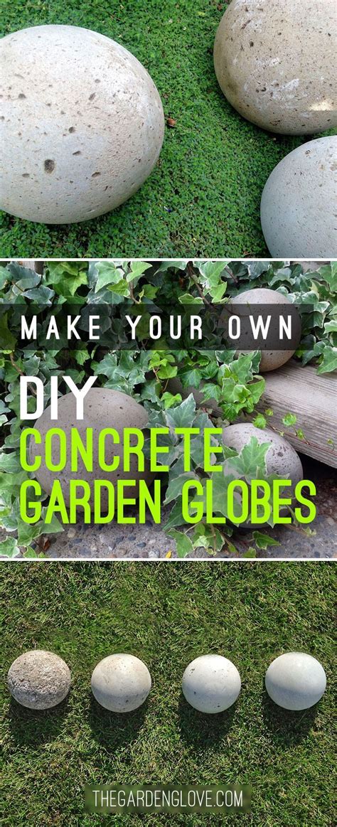 Make Your Own Diy Concrete Garden Globes • Click Thru To See The Easy