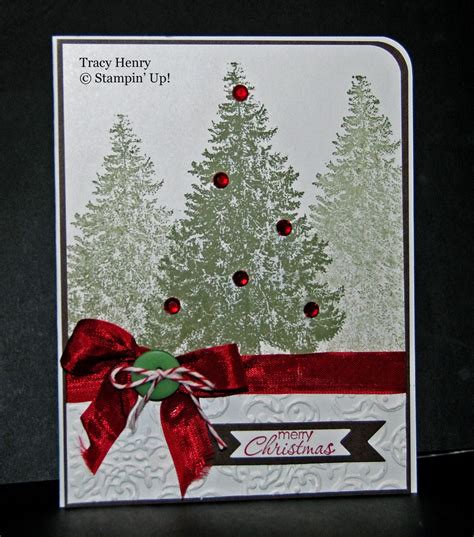 Tracy Henry Stampin Up Homemade Christmas Cards Christmas Cards To