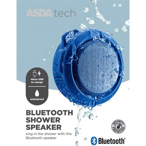 Asda Tech Bluetooth Shower Speaker Compare Prices And Where To Buy