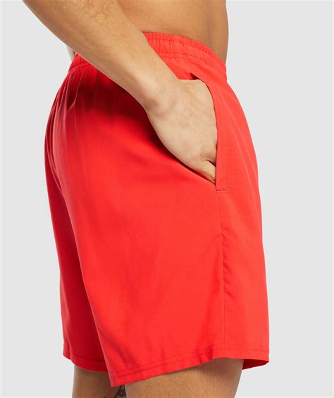 Gymshark Arrival 7 Shorts Pow Red Gymshark