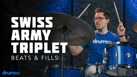 How To Play A Swiss Army Triplet On The Drums Drum Rudiment Lesson