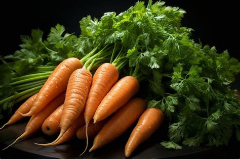 Premium Photo Carrot Arrangement And Top View Smooth Light Of Dusk