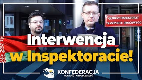 Interwencja Konfederacji w Głównym Inspektoracie Transportu Drogowego