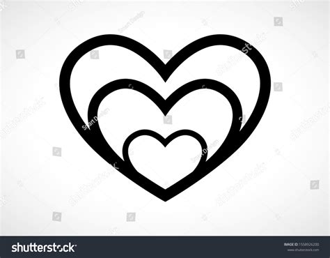 Heart Logo Vector Valentine Day Isolated Stock Vector (Royalty Free ...