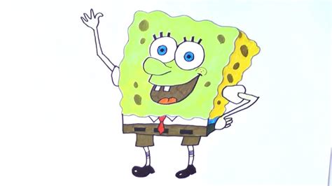 Как нарисовать Спанч Боба ( ГУБКУ БОБА)! SPONGEBOB ! How to draw a ...