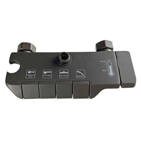 Hot Cold Wall Mounted Bathroom Shower Set System Rain Rainfall Shower Mixer Set Outdoor Piano