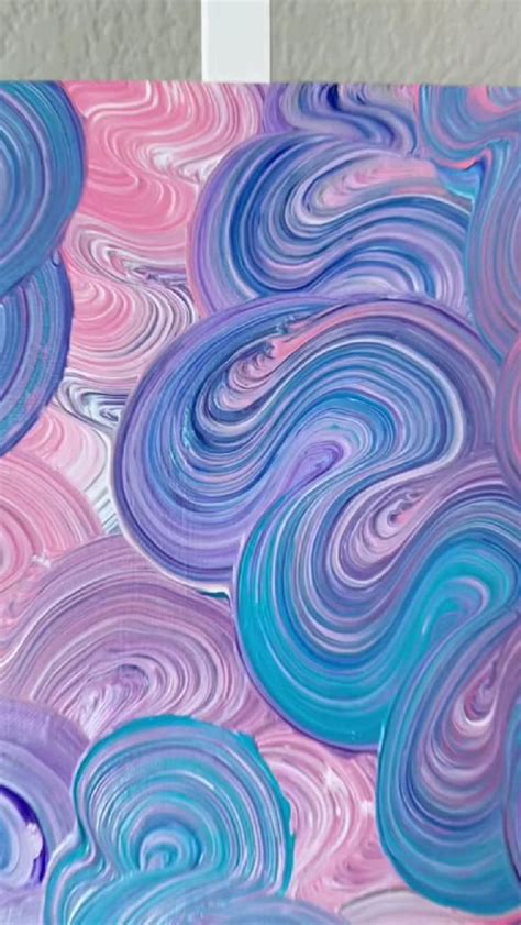 Flower Acrylic Paint Abstract Art Painting Video Idea Poses Model Photo