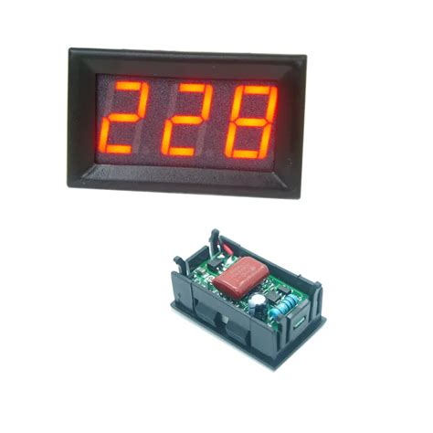 1PC AC 70 500V Digital Voltmeter 0 56 Inch LED Display Panel 2 Wire