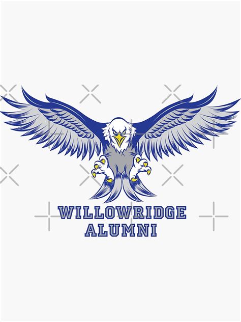 "Willowridge High School Alumni" Sticker by AlienatedOpus | Redbubble