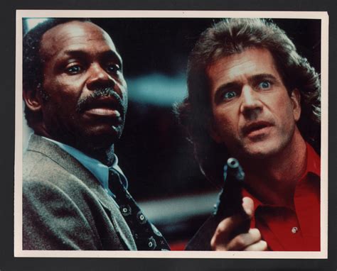 Lethal Weapon Mel Gibson And Danny Glover 8x10 Color Still Fotografía