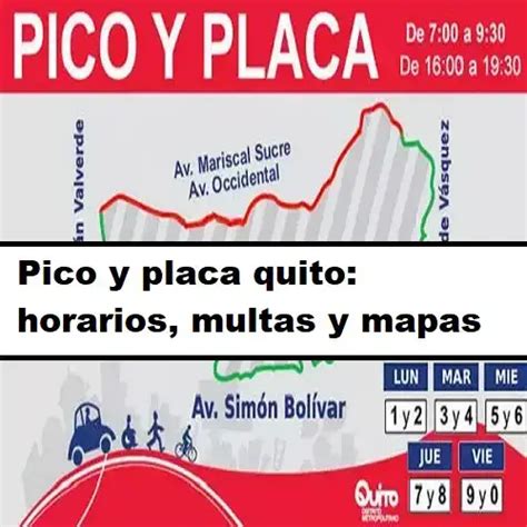 Pico Y Placa Quito Horarios Multas Y Mapas 2025 Ecu11