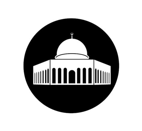 Premium Vector Al Aqsa Mosque Vector Icon Al Aqsa Mosque In Jerusalem