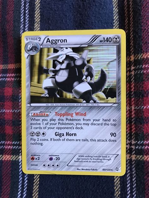 Pok Mon Tcg Aggron Dragons Exalted Holo Cosmos Holo Rare For