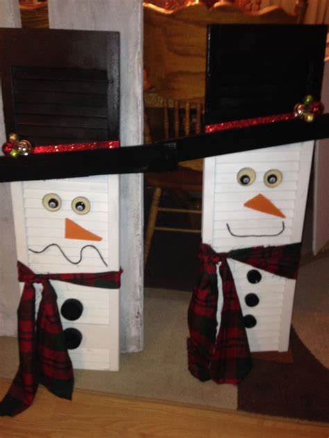 Shutter Snowmen Snowman Shutters