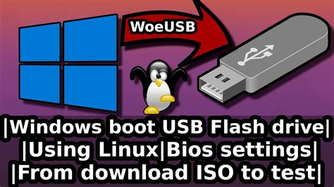 Make A Windows Bootable USB In Linux 2021 Bios Settings WoeUSB